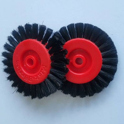 66.891.006 Circular Black Hard Brush Wheels Bagian Mesin Cetak 6x60mm 8x60mm