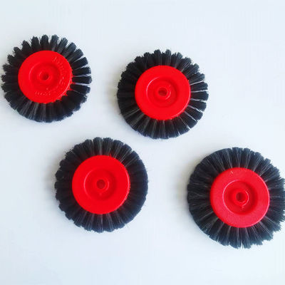 66.891.006 Circular Black Hard Brush Wheels Bagian Mesin Cetak 6x60mm 8x60mm
