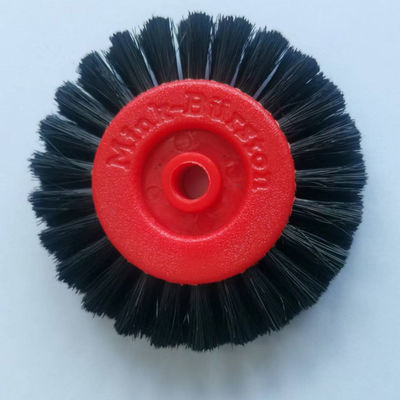 66.891.006 Circular Black Hard Brush Wheels Bagian Mesin Cetak 6x60mm 8x60mm