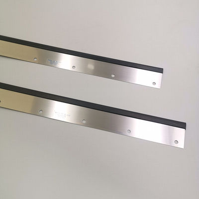 Heidelberg Wash Up Blade 960x60x2mm 10 Lubang Karet/Besi Bahan untuk SOR Printing Machine Spare Parts