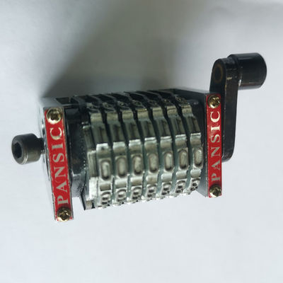 Blue Package 7 Digit Letterpress Numbering Machine Maju Suku Cadang Printer