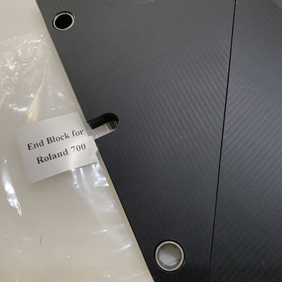Plat ujung warna abu-abu gelap untuk Roland 700 Ink Duct End Blocks 160x85mm Bagian Mesin Pencetakan