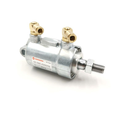 Aluminium Kualitas Tinggi Tubuh Silinder Pneumatik 132 * 72mm dengan Mulut Tembaga untuk Mesin SM52/74