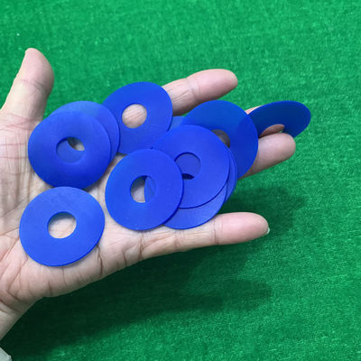 38x15x0.8mm Warna Biru Flat Rubber Sucker untuk Mesin Percetakan Offset