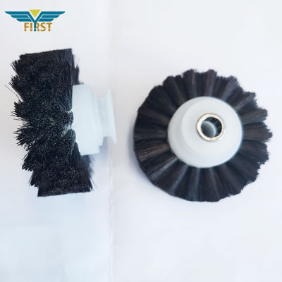 Hitam 60*8.5*35mm Brush Wheel Untuk Suku Cadang Mesin Cetak KBA