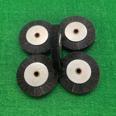 6*40mm Hard Brush Wheel Printer Machine Feeder Brush dengan Plastik High End untuk Kehidupan Penggunaan yang Lama