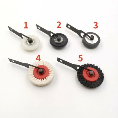 Black Color Brush Wheel HD Mesin Pencetak Feeder Bagian Sikat Heidelberg