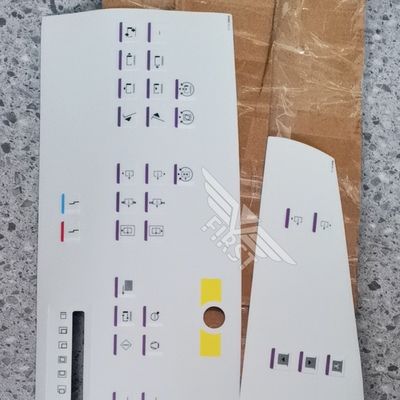 Label Huruf Simbol Panel Membran Warna Putih untuk Stiker Mesin Cetak Heidelberg SM102 Dalam Ukuran 63*21.2 atau 37*15.5CM