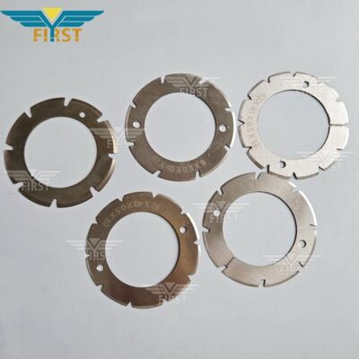 Heidelberg Stahl Mesin Lipat Pemotong Bilah Di Baja Putih Bentuk U/ V Bentuk Opsi