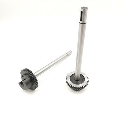 38 Gigi Stainless Steel Gear Shaft dengan permukaan dipoles untuk MO Mesin Pencetakan Driver Gear