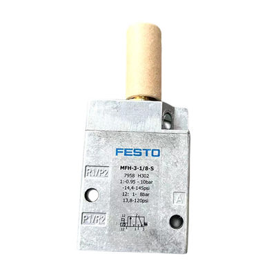 Pabrik asli FESTO Solenoid Valve MFH-3-1/8S Seri 0692 Aluminium dan Tembaga Cahaya Abu-abu untuk Mesin Percetakan Offset